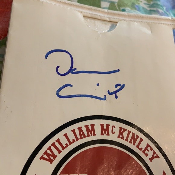 Glee LIVE Darren Criss Autograph Signed Barf Bag 2011 Concert Tour - Picture 2 of 5